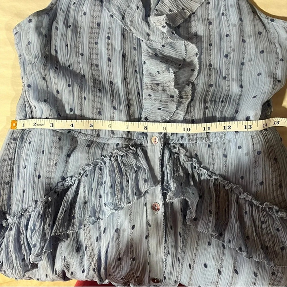 SUNDANCE ~ Belle Courant Cupro Tiered Ruffle Sleeveless Maxi/Midi Length Dress - Picture 9 of 12